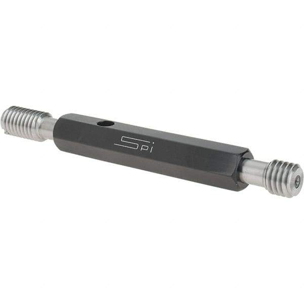 SPI - 7/16-14, Class 3B, Double End Plug Thread Go/No Go Gage - Steel, Size 2 Handle Included - Industrial Tool & Supply