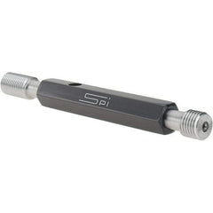 SPI - 7/16-20, Class 2B, Double End Plug Thread Go/No Go Gage - Steel, Size 2 Handle Included - Industrial Tool & Supply