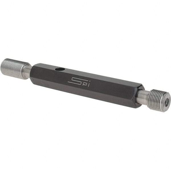 SPI - 7/16-28, Class 2B, Double End Plug Thread Go/No Go Gage - Steel, Size 2 Handle Included - Industrial Tool & Supply