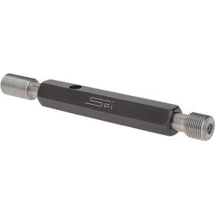 SPI - 7/16-28, Class 2B, Double End Plug Thread Go/No Go Gage - Steel, Size 2 Handle Included - Industrial Tool & Supply