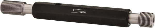SPI - 7/16-28, Class 3B, Double End Plug Thread Go/No Go Gage - Steel, Size 2 Handle Included - Industrial Tool & Supply