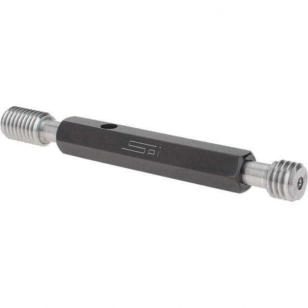 SPI - 1/2-13, Class 2B, Double End Plug Thread Go/No Go Gage - Steel, Size 2 Handle Included - Industrial Tool & Supply