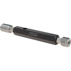 SPI - 1/2-20, Class 3B, Double End Plug Thread Go/No Go Gage - Steel, Size 2 Handle Included - Industrial Tool & Supply