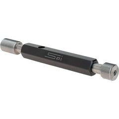 SPI - 1/2-28, Class 2B, Double End Plug Thread Go/No Go Gage - Steel, Size 2 Handle Included - Industrial Tool & Supply