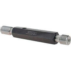 SPI - 9/16-12, Class 2B, Double End Plug Thread Go/No Go Gage - Steel, Size 3 Handle Included - Industrial Tool & Supply