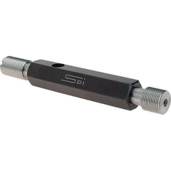 SPI - 9/16-24, Class 3B, Double End Plug Thread Go/No Go Gage - Steel, Size 3 Handle Included - Industrial Tool & Supply