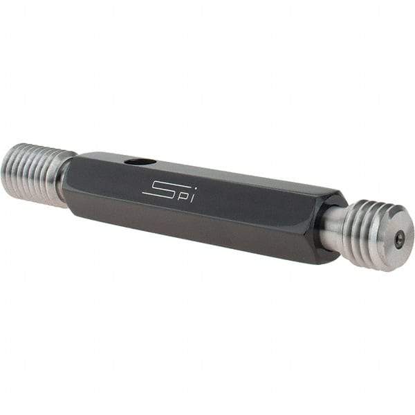 SPI - 5/8-11, Class 3B, Double End Plug Thread Go/No Go Gage - Steel, Size 3 Handle Included - Industrial Tool & Supply