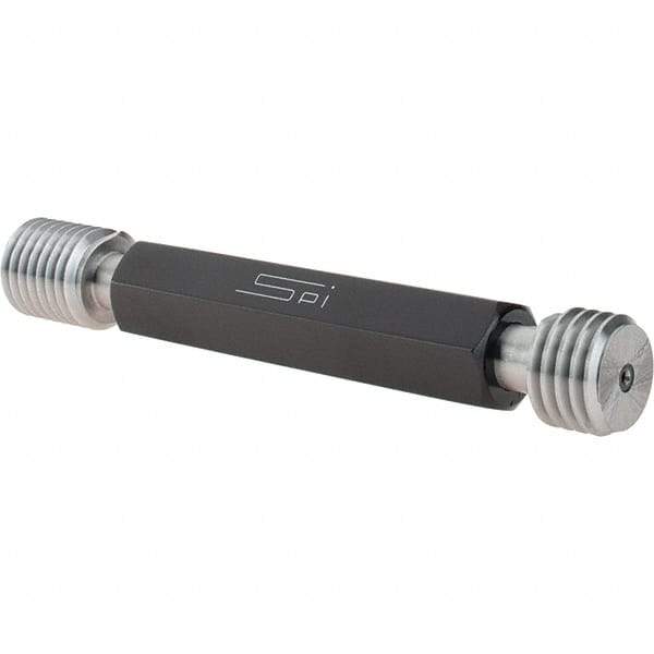 SPI - 3/4-10, Class 2B, Double End Plug Thread Go/No Go Gage - Steel, Size 3 Handle Included - Industrial Tool & Supply