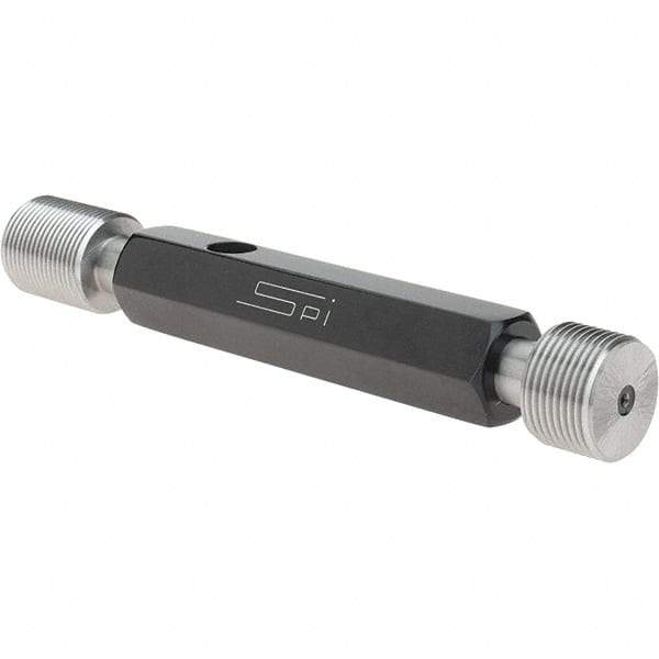 SPI - 3/4-20, Class 2B, Double End Plug Thread Go/No Go Gage - Steel, Size 3 Handle Included - Industrial Tool & Supply