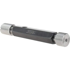 SPI - 3/4-20, Class 3B, Double End Plug Thread Go/No Go Gage - Steel, Size 3 Handle Included - Industrial Tool & Supply