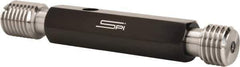 SPI - 7/8-9, Class 2B, Double End Plug Thread Go/No Go Gage - Steel, Size 4 Handle Included - Industrial Tool & Supply