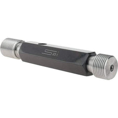 SPI - 7/8-14, Class 2B, Double End Plug Thread Go/No Go Gage - Steel, Size 4 Handle Included - Industrial Tool & Supply