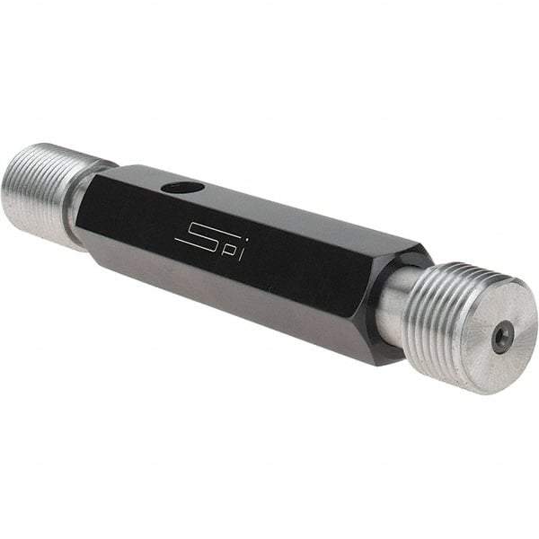 SPI - 7/8-14, Class 3B, Double End Plug Thread Go/No Go Gage - Steel, Size 4 Handle Included - Industrial Tool & Supply