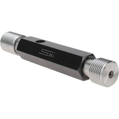 SPI - 7/8-14, Class 3B, Double End Plug Thread Go/No Go Gage - Steel, Size 4 Handle Included - Industrial Tool & Supply