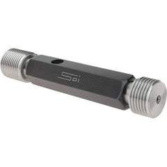 SPI - 1-12, Class 2B, Double End Plug Thread Go/No Go Gage - Steel, Size 4 Handle Included - Industrial Tool & Supply