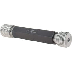 SPI - 1-12, Class 3B, Double End Plug Thread Go/No Go Gage - Steel, Size 4 Handle Included - Industrial Tool & Supply