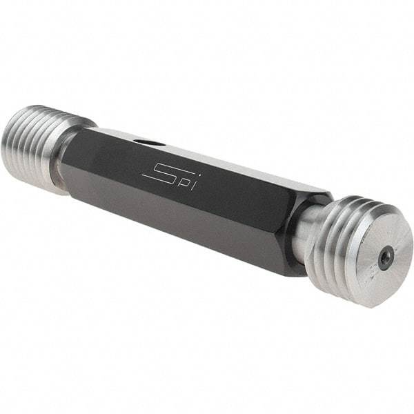 SPI - 1-8, Class 3B, Double End Plug Thread Go/No Go Gage - Steel, Size 4 Handle Included - Industrial Tool & Supply