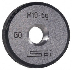 SPI - M27x2 Go Single Ring Thread Gage - Class 6G, Oil Hardened Nonshrinking Steel (OHNS), NPL Traceability Certification Included - Industrial Tool & Supply