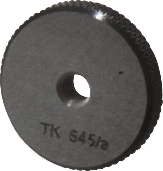 SPI - M4.5x0.75 No Go Single Ring Thread Gage - Class 6G, Oil Hardened Nonshrinking Steel (OHNS), NPL Traceability Certification Included - Industrial Tool & Supply