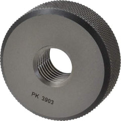 SPI - M16x2 Go Single Ring Thread Gage - Class 6G, Oil Hardened Nonshrinking Steel (OHNS), NPL Traceability Certification Included - Industrial Tool & Supply