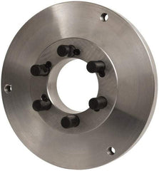 Buck Chuck Company - Adapter Back Plate for 12" Diam Self Centering Lathe Chucks - D1-6 Mount, 2" Through Hole Diam, 10.221mm ID, 12.6" OD, 0.989" Flange Height, Steel - Industrial Tool & Supply