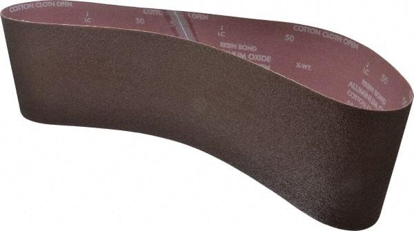 Norton - 6" Wide x 48" OAL, 50 Grit, Aluminum Oxide Abrasive Belt - Aluminum Oxide, Coarse, Coated - Industrial Tool & Supply