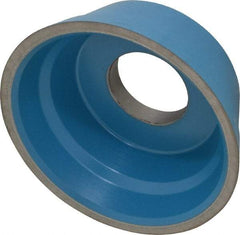 Norton - 3-3/4" Diam, 1-1/4" Hole Size, 1-1/2" Overall Thickness, 150 Grit, Type 11 Tool & Cutter Grinding Wheel - Very Fine Grade, Diamond, R Hardness, Resinoid Bond - Industrial Tool & Supply