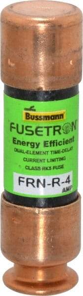 Cooper Bussmann - 125 VDC, 250 VAC, 4 Amp, Time Delay General Purpose Fuse - Fuse Holder Mount, 50.8mm OAL, 20 at DC, 200 (RMS) kA Rating, 9/16" Diam - Industrial Tool & Supply