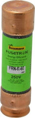 Cooper Bussmann - 125 VDC, 250 VAC, 60 Amp, Time Delay General Purpose Fuse - Fuse Holder Mount, 76.2mm OAL, 20 at DC, 200 (RMS) kA Rating, 13/16" Diam - Industrial Tool & Supply