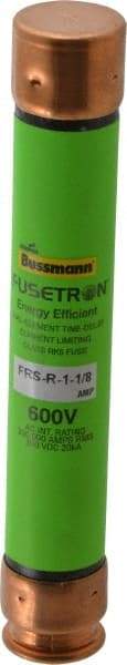 Cooper Bussmann - 300 VDC, 600 VAC, 1.13 Amp, Time Delay General Purpose Fuse - Fuse Holder Mount, 127mm OAL, 20 at DC, 200 (RMS) kA Rating, 13/16" Diam - Industrial Tool & Supply