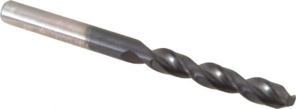 Cleveland - #16 135° Parabolic Flute Cobalt Screw Machine Drill Bit - TiAlN Finish, Right Hand Cut, 1-1/8" Flute Length, 2-3/16" OAL, Split Point, Straight Shank - Industrial Tool & Supply