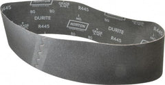 Norton - 4" Wide x 36" OAL, 80 Grit, Silicon Carbide Abrasive Belt - Silicon Carbide, Medium, Coated, Wet - Industrial Tool & Supply