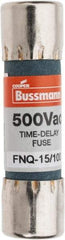 Cooper Bussmann - 500 VAC, 0.15 Amp, Time Delay General Purpose Fuse - Fuse Holder Mount, 1-1/2" OAL, 10 at AC kA Rating, 13/32" Diam - Industrial Tool & Supply
