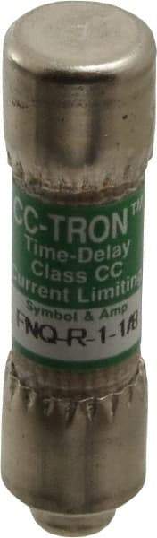 Cooper Bussmann - 300 VDC, 600 VAC, 1.13 Amp, Time Delay General Purpose Fuse - Fuse Holder Mount, 1-1/2" OAL, 200 at AC (RMS) kA Rating, 13/32" Diam - Industrial Tool & Supply