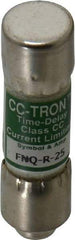 Cooper Bussmann - 300 VDC, 600 VAC, 25 Amp, Time Delay General Purpose Fuse - Fuse Holder Mount, 1-1/2" OAL, 200 at AC (RMS) kA Rating, 13/32" Diam - Industrial Tool & Supply
