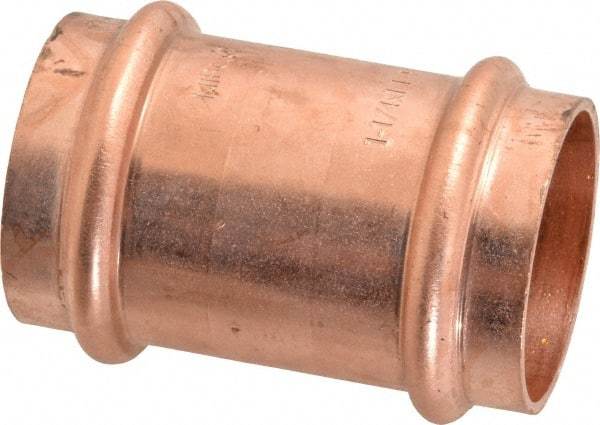 NIBCO - 1-1/4" Wrot Copper Pipe Coupling - P x P, Press Fitting - Industrial Tool & Supply