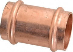 NIBCO - 1-1/4" Wrot Copper Pipe Coupling - P x P, Press Fitting - Industrial Tool & Supply