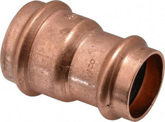 NIBCO - 1-1/4 x 1" Wrot Copper Pipe Reducer Coupling - P x P, Press Fitting - Industrial Tool & Supply