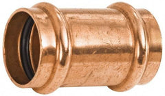 NIBCO - 2-1/2" Wrot Copper Pipe Coupling without Stop - P x P, Press Fitting - Industrial Tool & Supply