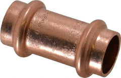 NIBCO - 1/2" Wrot Copper Pipe Coupling without Stop - P x P, Press Fitting - Industrial Tool & Supply
