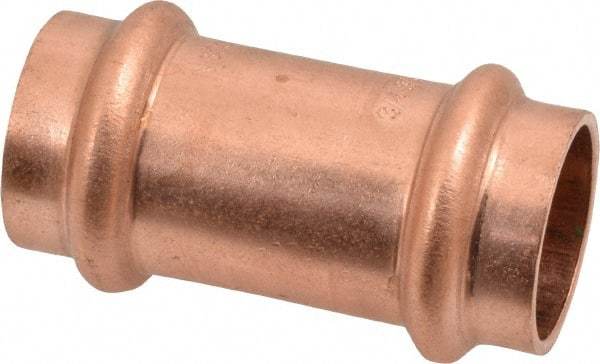 NIBCO - 3/4" Wrot Copper Pipe Coupling without Stop - P x P, Press Fitting - Industrial Tool & Supply