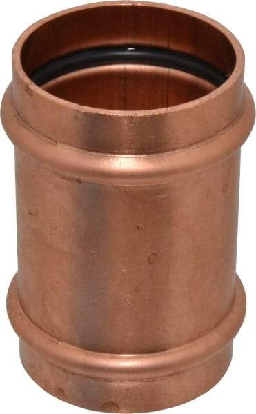 NIBCO - 2" Wrot Copper Pipe Coupling without Stop - P x P, Press Fitting - Industrial Tool & Supply