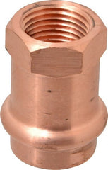 NIBCO - 3/4 x 1/2" Wrot Copper Pipe Adapter - Industrial Tool & Supply