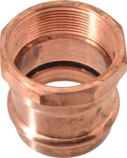 NIBCO - 2" Wrot Copper Pipe Adapter - P x F, Press Fitting - Industrial Tool & Supply
