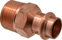 NIBCO - 1/2 x 3/4" Wrot Copper Pipe Adapter - P x M, Press Fitting - Industrial Tool & Supply