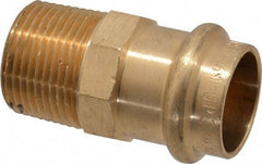 NIBCO - 3/4" Wrot Copper Pipe Adapter - P x M, Press Fitting - Industrial Tool & Supply