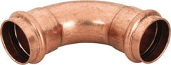NIBCO - 1-1/2" Wrot Copper Pipe 90° Elbow - P x P, Press Fitting - Industrial Tool & Supply