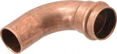 NIBCO - 1" Wrot Copper Pipe 90° Elbow - Ftg x P, Press Fitting - Industrial Tool & Supply