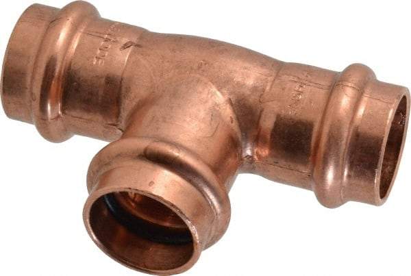 NIBCO - 3/4" Wrot Copper Pipe Tee - P, Press Fitting - Industrial Tool & Supply