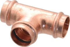 NIBCO - 1" Wrot Copper Pipe Tee - P, Press Fitting - Industrial Tool & Supply